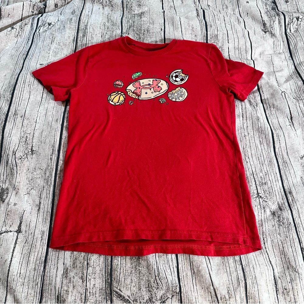 Under Armour Kids Red Graphic Tee Size large